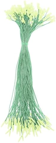 800 Pcs Christmas Ornament String, 7.87" Ornament Hanger Hooks w/Snap,Easy and Fast Locking Fastener Hanging Decoration Ropes for Christmas Tree Holiday Party(Green)