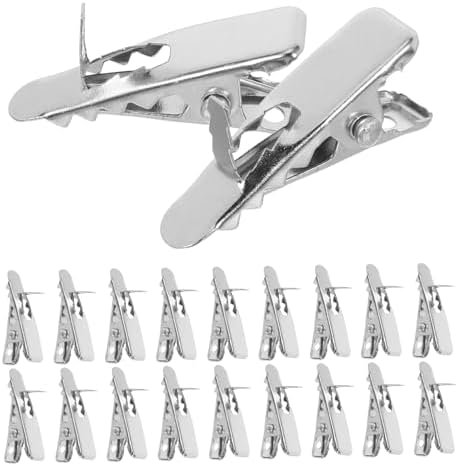 STOBAZA 100pcs Christmas Tree Ornament Clips Alligator Clips for Wreaths and Flower Decorations Secure Clamps for Xmas Baubles Festive and Everyday Use