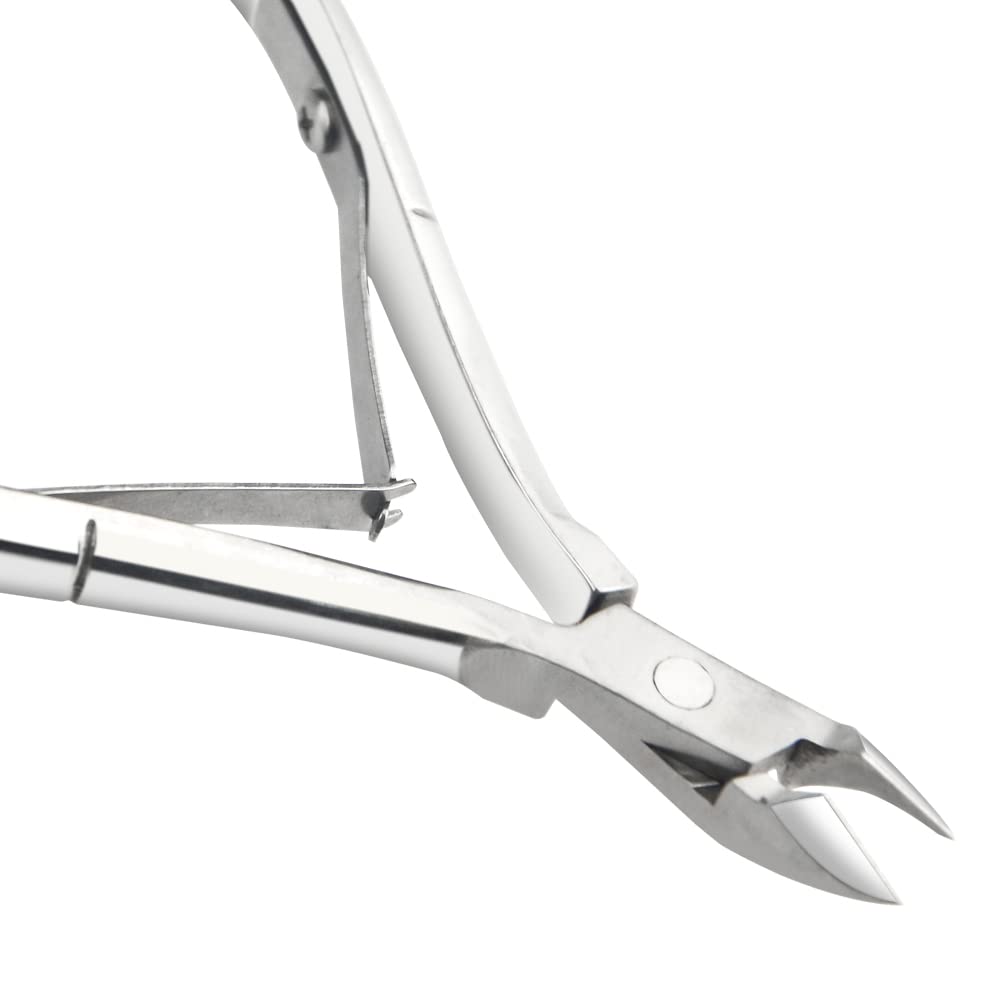 XINMEIWEN 8-Piece Cuticle Trimmer Set - Cuticle Nipper, Remover, Cutter with Pusher - Stainless Steel Nail Tools for Fingernails and Toenails (Silver)