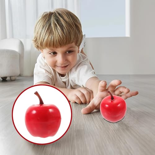 20Pcs Mini Model Realistic Simulation Artificial Fruit Decor for Home Party and Photography Props Lifelike Faux Ornament for Desktop Display