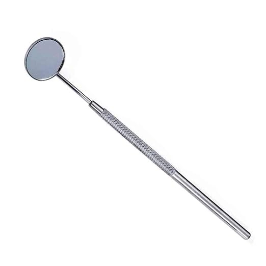 SurgicalOnline 10pcs Dental Mouth Mirrors with Handle Stainless Steel Dental Instruments Bulk Explorers Oral Hygiene