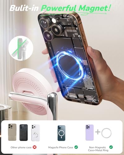 5 in 1 Mag-Safe Wireless Charger with Alarm Clock Night Light for Apple