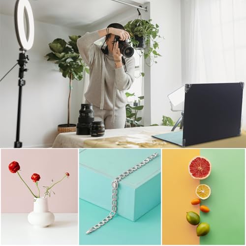 Photo Backdrop Boards, 8 Pcs 16 Patterns Table Top Food Background Kit, Product Photography Backdrops, Suitable for Food, Jewelry, Cosmetics and Other Small Items. (Small Size 16.5x11.8in)