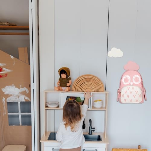 Abaodam 2pcs Lovely Cloud Shaped Hanging Hooks for Wall Decoration, Practical Wooden Cloud Hooks with Mounting Accessories, White Wall Ornaments for Room and Shop Window Decor