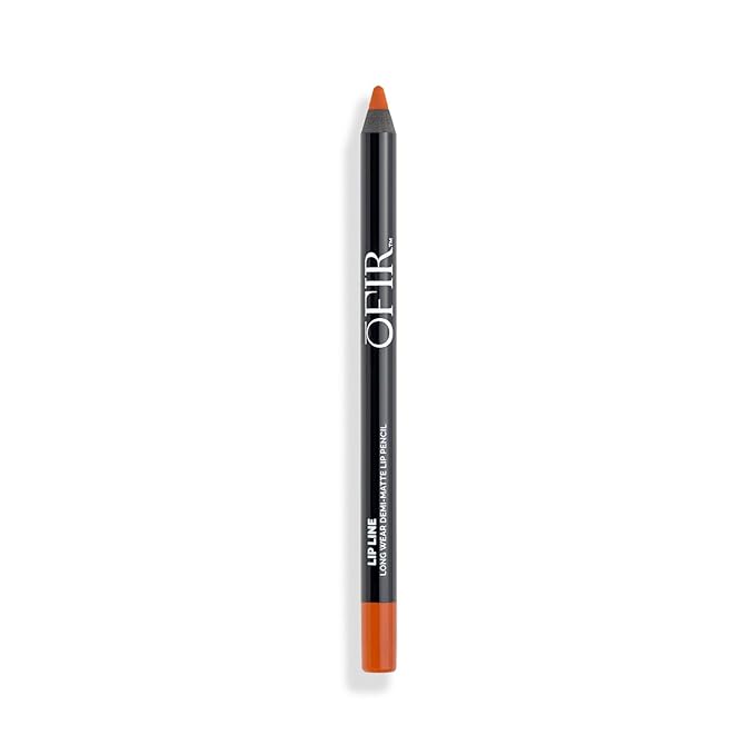 OFIR Longwear Demi-Matte Lip Pencil | Smudge-Proof, Easy Glide, Hydrating, Long-Lasting Color | Coral - Orange-Red Lip Liner Pencil | 0.042 OZ