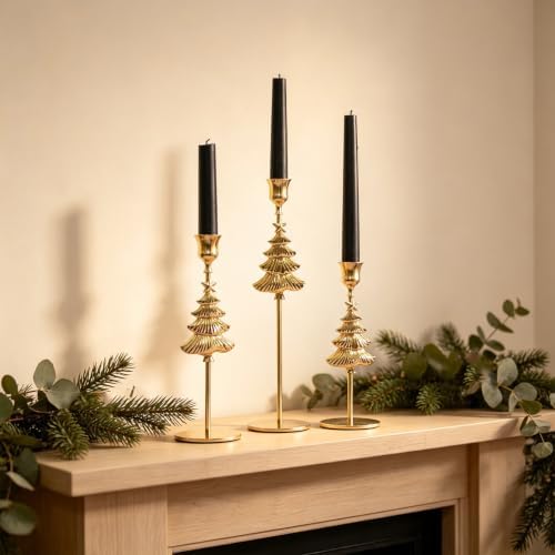 Stand Christmas Tree Metal Decor Piece, Black M