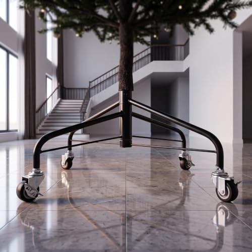 OUNONA Artificial Christmas Tree Stand, Heavy Duty Folding Metal Base
