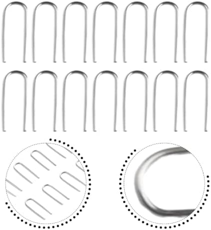 FABULETTA High Temperature Nichrome Wire U-Shaped Hooks 21 Gauge Ceramic Kiln Hanger for Jewelry Pendants Ornaments Glass Art 50PCS(50pcs)