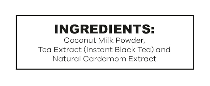 QuikTea Vegan Cardamom Unsweetened Chai Tea Latte – 10 Count, Bold Cardamom Flavor, Naturally Caffeine-Light, no preservatives, No Sugar Added – Just Add Hot Water
