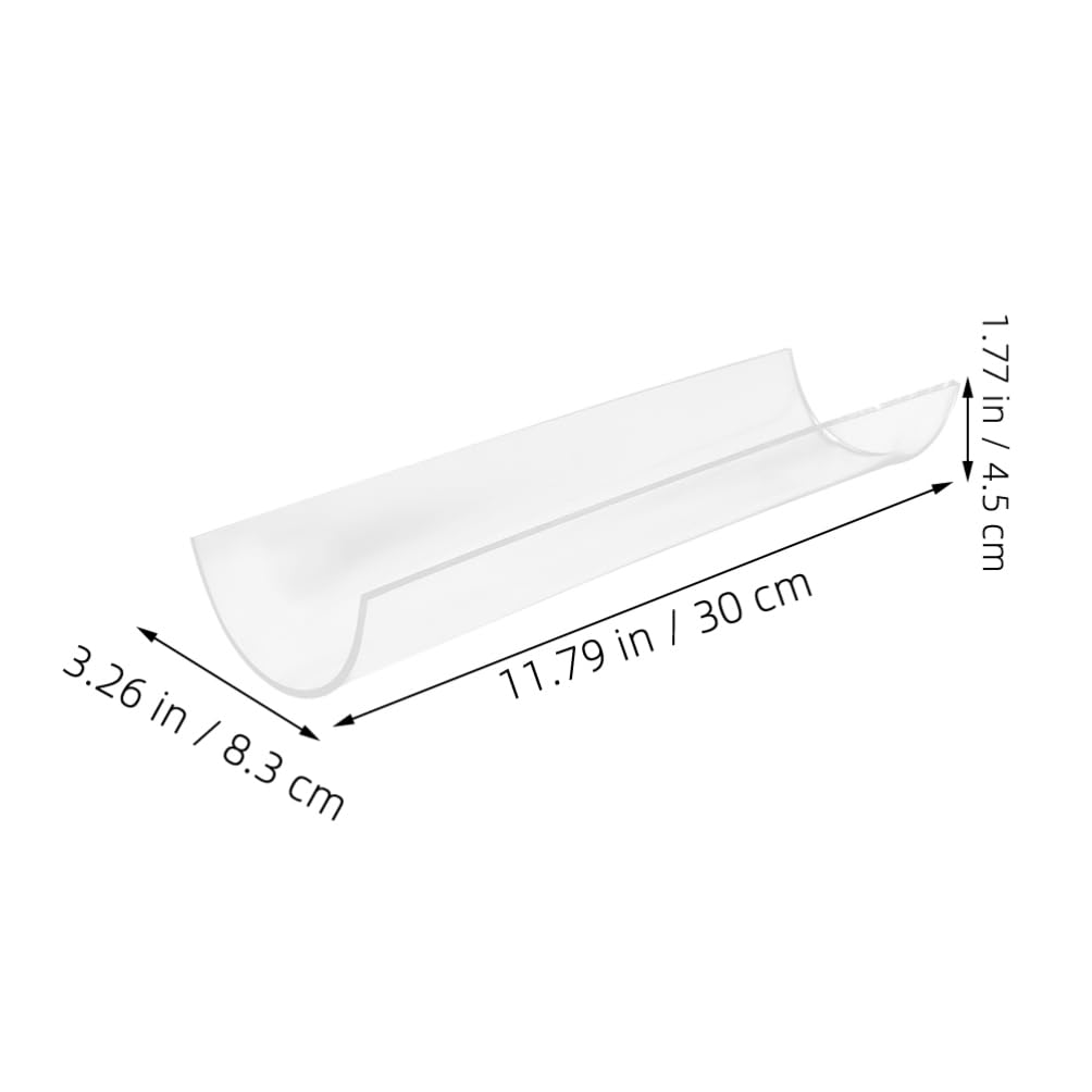 Zerodeko Acrylic Cake Roll Shaper 2pcs Clear U Shape Swiss Roll Cake Mold Long Roll Dessert Making Tool for Baking