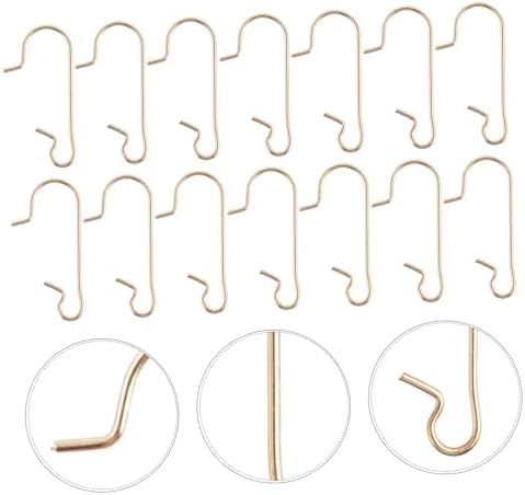 Luxshiny 100Pcs Christmas Ornament Hooks Iron Mini Curved Hangers for Xmas Decorations Bar Cafe Club Wall Display Metal Hanging Accessories