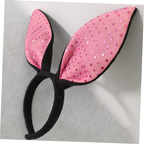 VICASKY 1pc Easter Boy Girl Ear Headband Party Hair Accessory for Girls for Easter Celebrations and Photo Props Fun and Adorable Design and Black