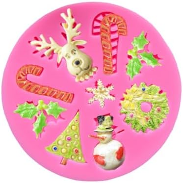 Christmas Silicone Baking DIY Multiple Deco Cake Fond Chocolate Selected Wood These Pend Are Designed for Durability Ensu That They Can Baking Silicone (#18)