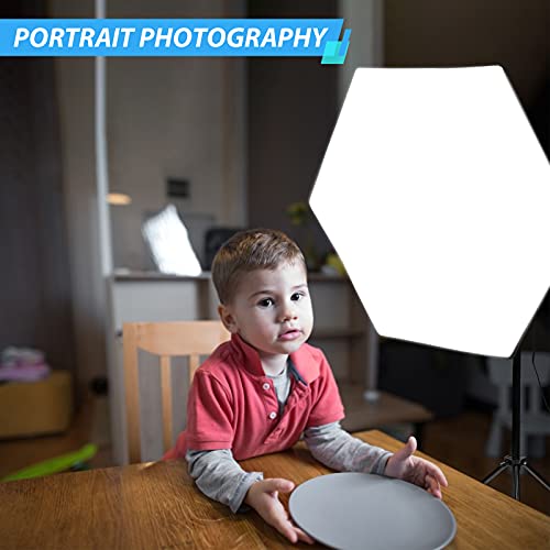 HPUSN Softbox Lighting Kit 2x76x76cm Professional Continuous Studio Photography Photo Studio Equipment with 2pcs E27 Socket 85W 6500K LED Bulbs for Portrait and Product Shooting - size: SB02PRO