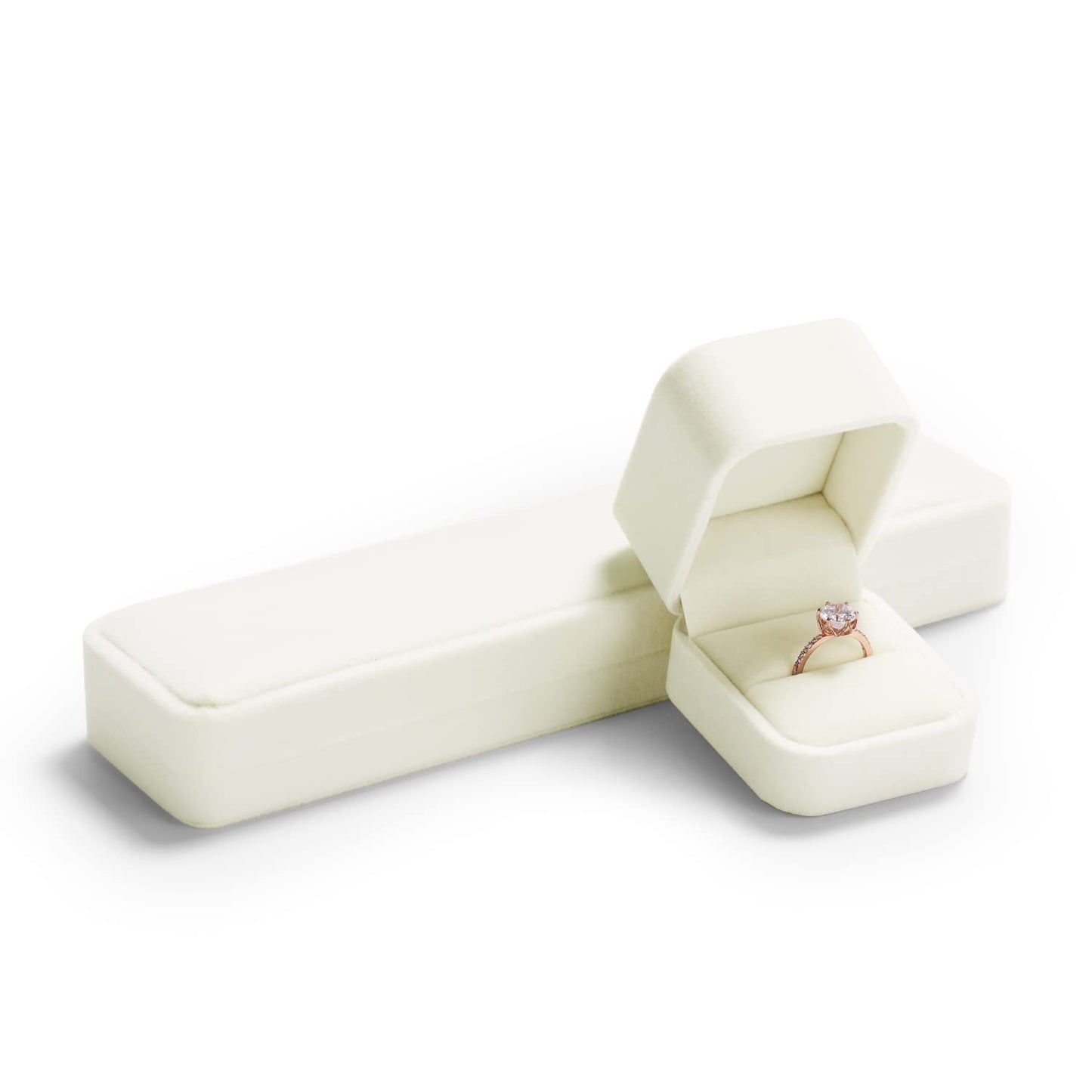 Oirlv Ring Box Wedding Day For Women Velvet Jewelry Box For Engagement Ring Boxes For Proposal