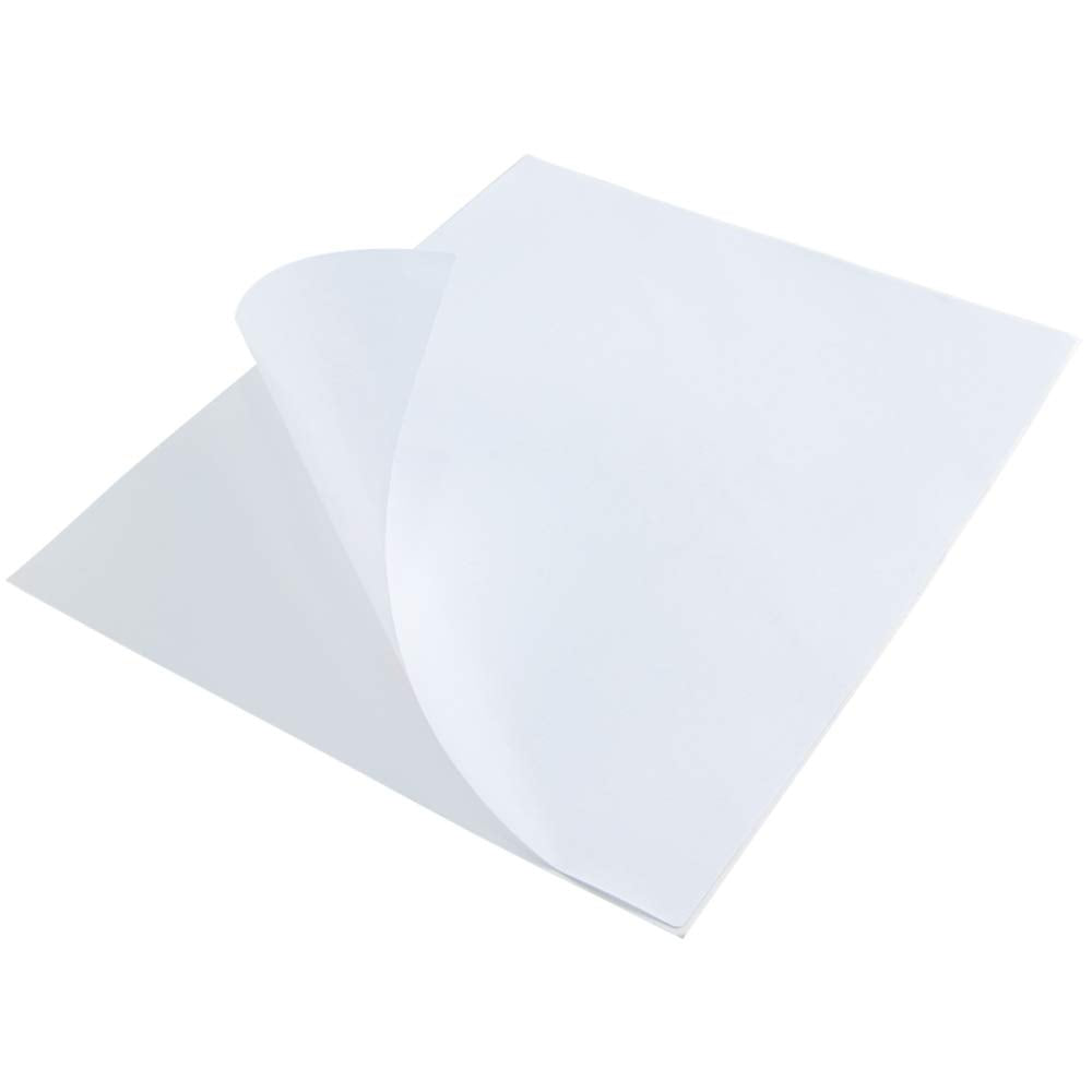 L LIKED 8.5x11 Printable White Sticker Paper Full Sheet Label, Matte, for Laser & Inkjet Printing (100 Sheets)