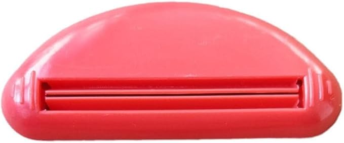 Toothpaste Tube Squeezer,Plastic Toothpaste Tube Squeezer Dispenser,Toothpaste Clips for Saving Toothpaste,Simple and Practical,Mobility and Daily Living Aids (Red)