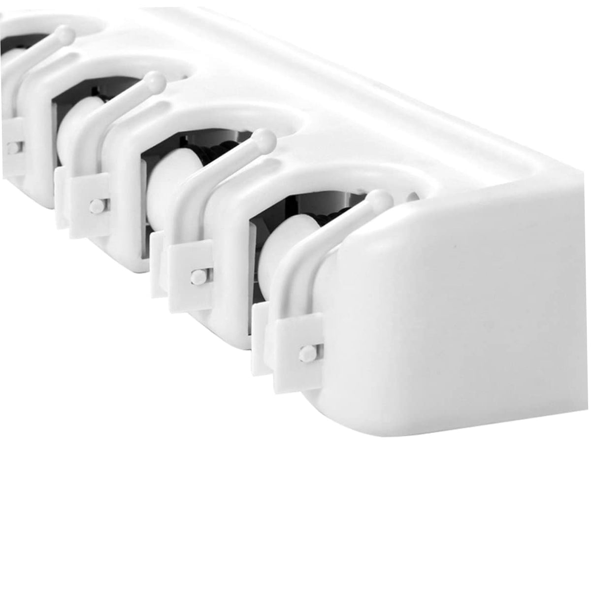 Wall Mounted Mop Holder Broom Organizer Storage Rack with 5 Positions 6 Hooks Space