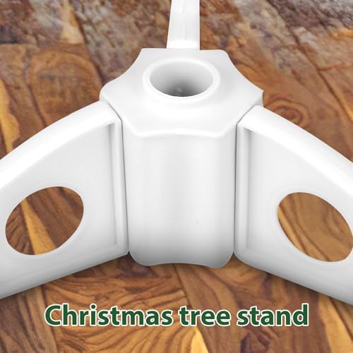 TOYANDONA Christmas Tree Stand White Detachable Xmas Tree Base Stand Holder