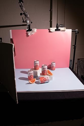 Bessie Bakes Malibu Solid Color Roll-Up 2 Feet x 3 Feet Photography Backdrops 4 Pack - color: Blush, Flamingo, Rose, Diamond