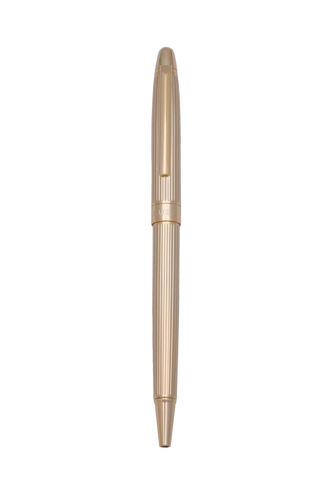 Piguet Genève – Luxury and Ergonomic Rollerball Signature Pen – Sigma V Signature – Blue Ink – Gift Boxed with Universal Refill (I'Doré)