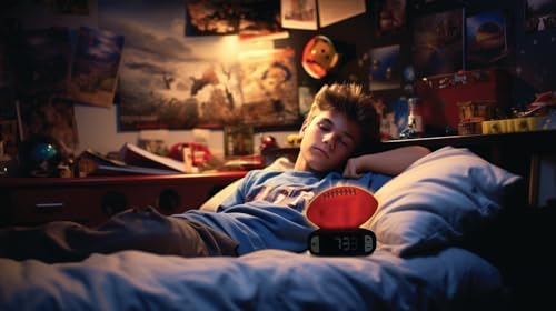 LEXiBOOK, American Football Nightlight Alarm Clock, RL800SO