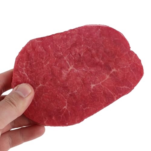 Fake Fresh Meat: Artificial Beef Steak Raw Beef Lifelike Meat for Table Cabinet Display Kitchen Decoration Restaurant Photography Props