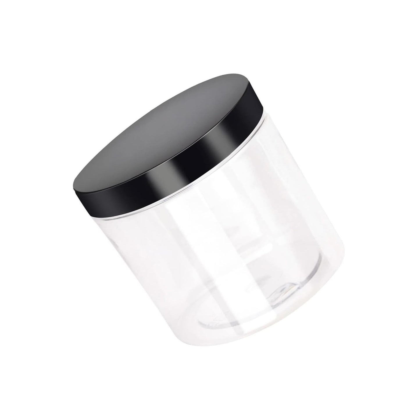 YUENPUN 35 Pack 12oz Clear PET Plastic Jars with Lids, Wide Mouth Containers for Crafts, Slime, Beads, Button Storage Organization