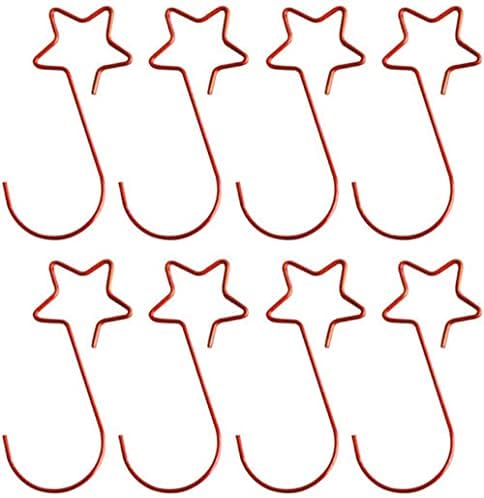 100 Pcs Metal Star-Shaped Hangers Christmas Ornament Hooks, Christmas Tree Hooks for Xmas Tree Hanging Decoration
