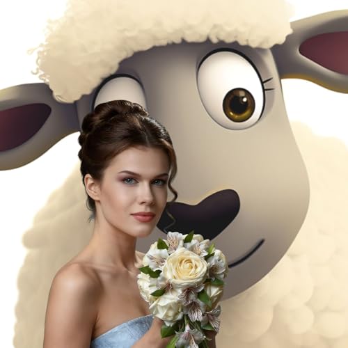 Sheep Backdrop Background for Photography 5x7ft Photobooth Professional Photo Backdrop Curtains Video Photography Studio Photo Backgrounds Banner Booth Background Screen Parties - color: Sheep