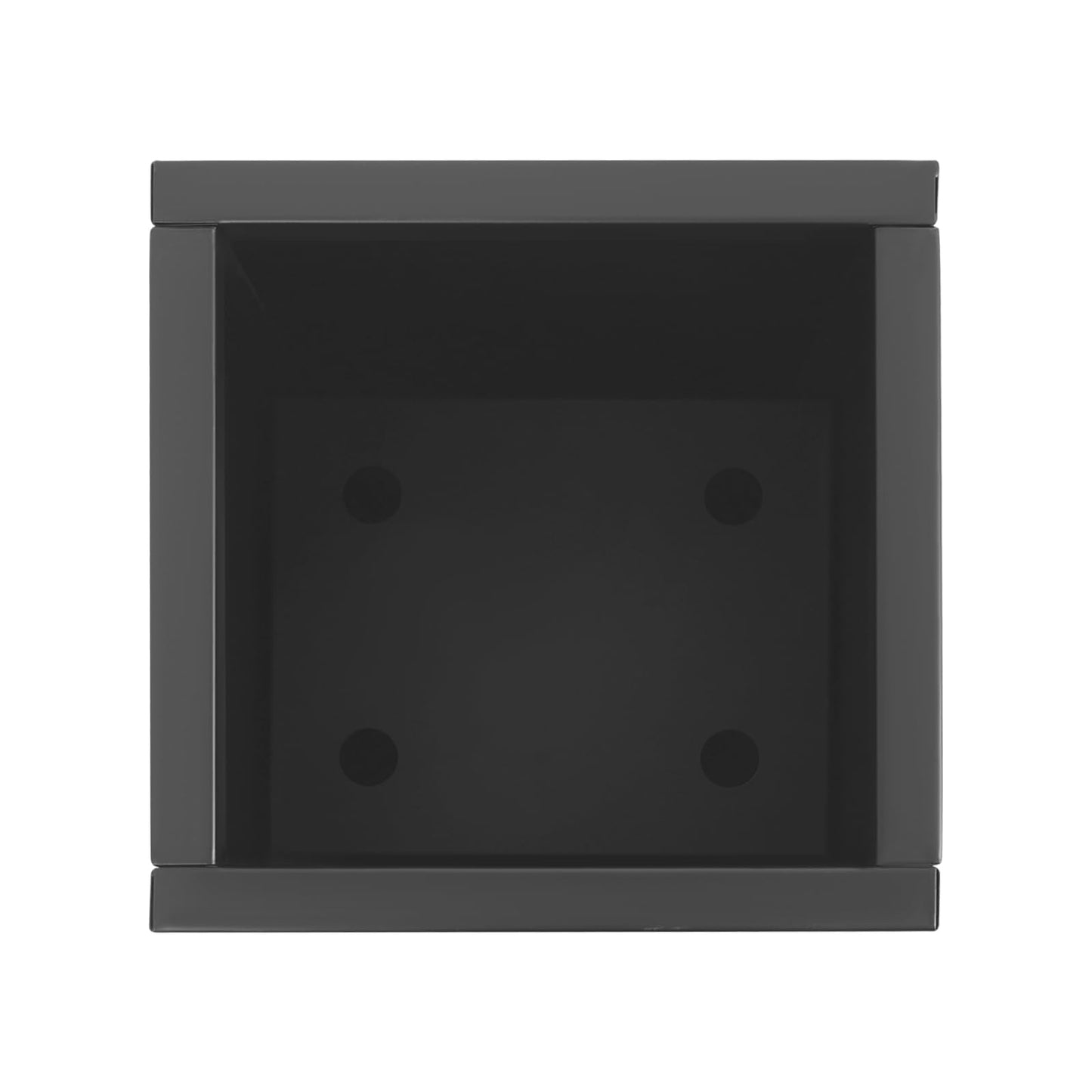 ACNAO 30in Height Metal Planter Box, Rectangular Outdoor/Indoor Flower Box with Drainage Holes, Modern Steel Planter Box for Gardens, Entrances, Balconies, Patios, Black