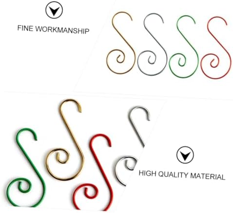 100pcs Metal Hanging Hooks Christmas Tree Accessories Hangers for Decoration for Cafe Bar Home Use Versatile Storage for Ornaments and Items