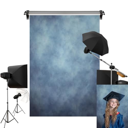 Kate 6.5x6.5ft/2x2m Blue Photography Backdrops Retro Cyan Background Photo Studio Props - color: Blue, size: 6.5x6.5ft