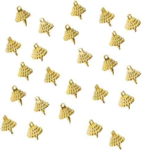 ORFOFE 100pcs Round Christmas Ornament Caps Plastic Hangers for Christmas Tree and Craft Decorations Easy to Install Xmas Ornament Caps for Festive Celebrations