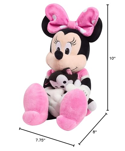 Disney Classics Lil Friends Minnie Mouse and Figaro 16.5-inch Large Plushie Stuffed Animal, Kids Toys for Ages 2 Up by Just Play