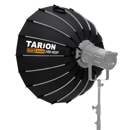 TARION Quick Release Parabolic Softbox - Bowens Mount Softbox with Diffusers/Honeycomb Grid/Carrying Bag for Live Streaming, Photography, Videography (Parabolic 35.4"/90cm) - style: Parabolic 35.4"/90cm
