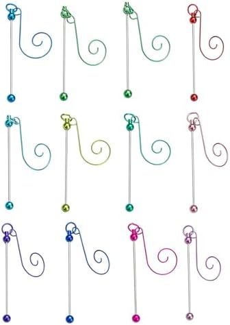 5pcs Metal Beadable Hanging Hooks for Christmas Tree Adornment Festival Ornament Hangers Holiday Decoration Kits Christmas Tree Decoration