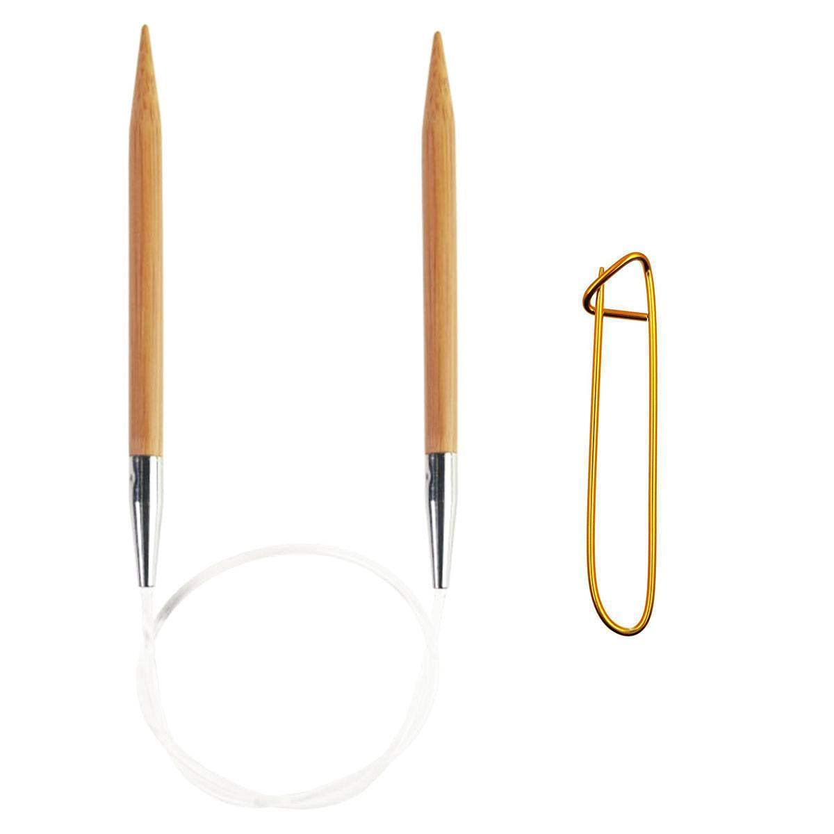 ChiaoGoo Bamboo Patina 40 inch (102cm) Circular Knitting Needles US Size 2 (2.75mm) 2040-2 with Stitch Holder
