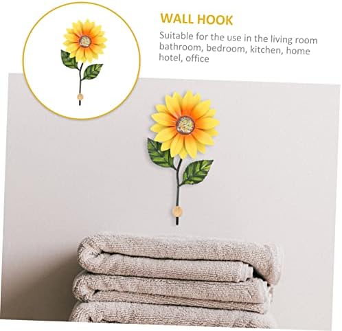 Flower Shape Iron Wall Ornament Hanging Hook for Bedroom Kitchen