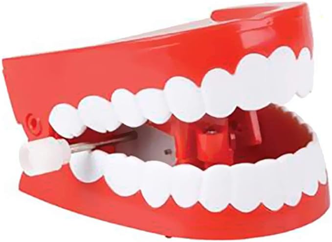 The Dreidel Company Wind Up Teeth Chomping & Chattering Teeth Toys for Kids Birthday Party Favors, Novelty and Gag Gifts, 2.5" Inches (120-Pack)