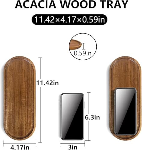 Linwnil 8Pack Wood Serving Trays 11.5x4 Inch Charcuterie Boards Oval Wooden Plates Wood Serving Platter Cheese Dinner Plates Bulk for Dessert Snack Bread Fruit Appetizer Dishes - size: 11.5" x 4"_8 Pack