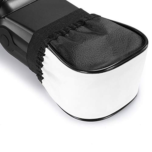 (2 Pcs) Fotasy Soft Universal Cloth Flash Bounce Diffuser Cap for Flashgun Speedlite, Universial Flash Diffuser, Compatible with Canon Nikon Sony Metz Nissin Olympus Pentax Sigma Sunpak Flashes