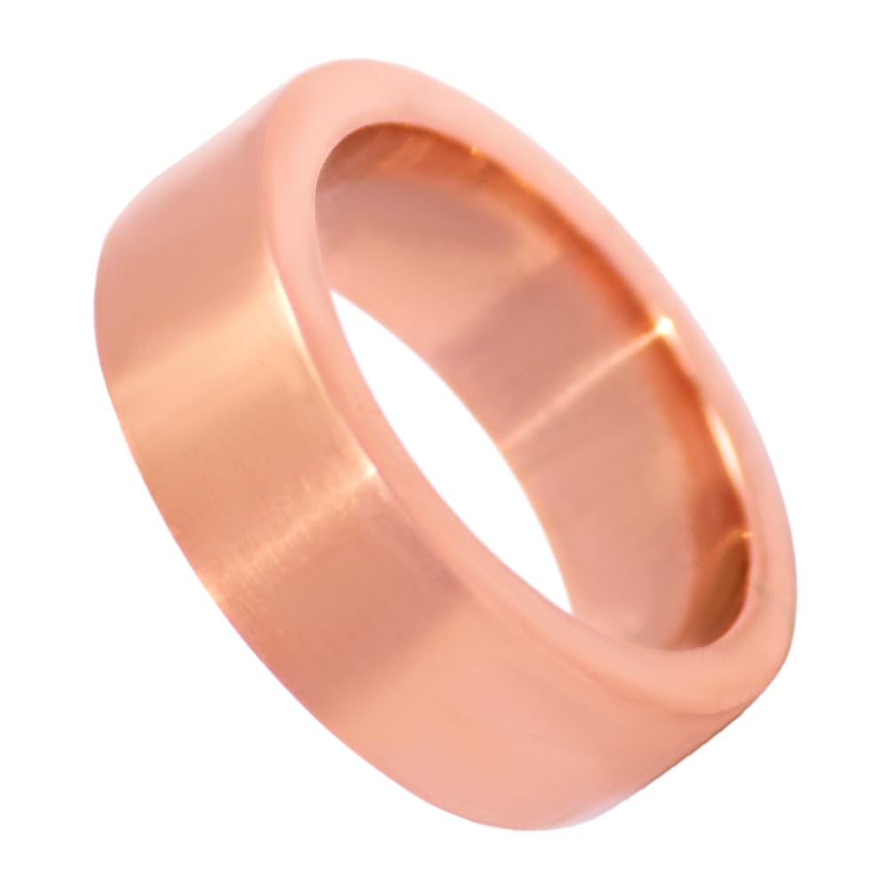 Krishnaa Jewels Pure Copper Handmade 2mm Heavy Thick Band Ring Ethnic Gift Jewelry for Men and Women (3)