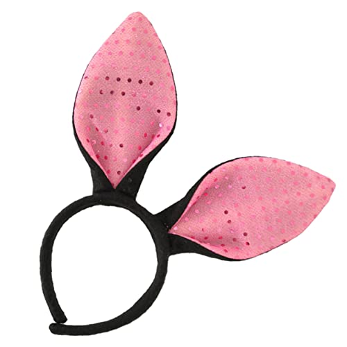 VICASKY 1pc Easter Boy Girl Ear Headband Party Hair Accessory for Girls for Easter Celebrations and Photo Props Fun and Adorable Design and Black