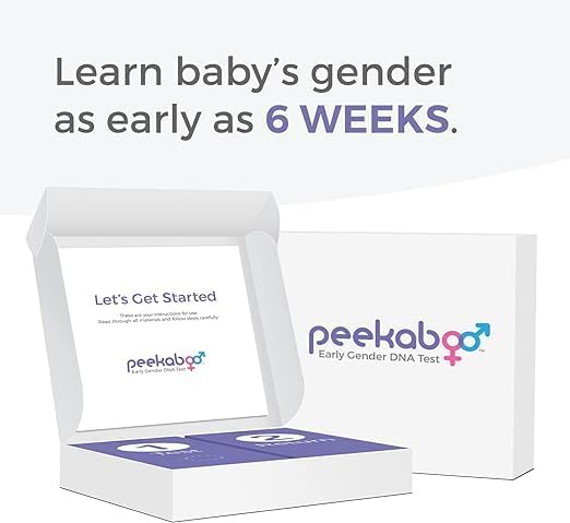 Peekaboo Express Early Gender at Home DNA Test, Over 99% Accurate, Test as Early as 6 Weeks Pregnant, Includes Lab Fee
