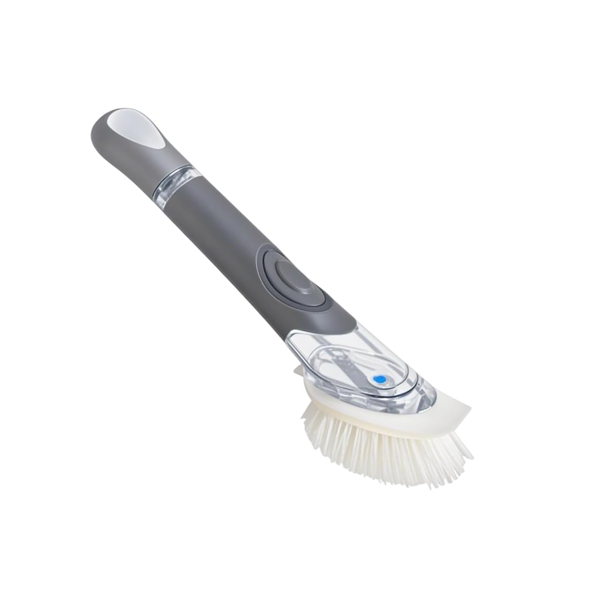 CELOX Soap Dispensing Dish Scrub Brush, Dish Wand for Kitchen, Gray
