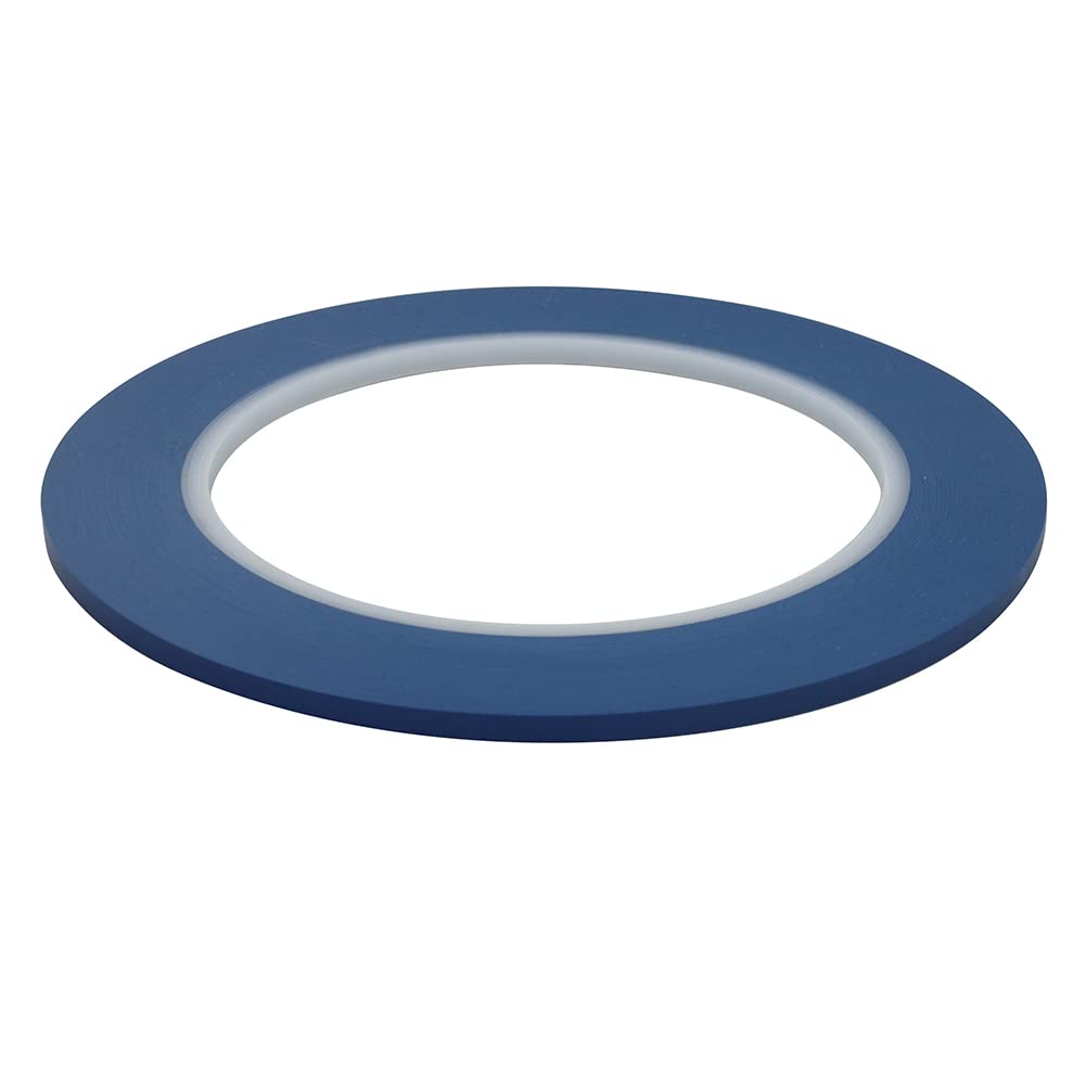 JINBING High-Temp Vinyl Fine Line Fineline Masking Tape Automotive Paint for Curves Blue 1.5mm 2mm 2.5mm 3mm 4mm 5mm 6Rolls