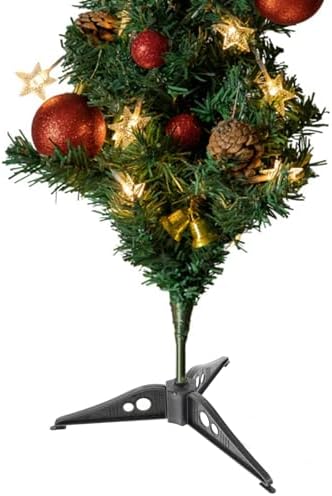 Garneck Christmas Tree Stand 7.5x7.4 Plastic Xmas Tree Base Stand Christmas Tree Legs Samll Xmas Tree Base Stand Holde Replacement Stand Holder Base for Artificial Xmas Christmas Tree
