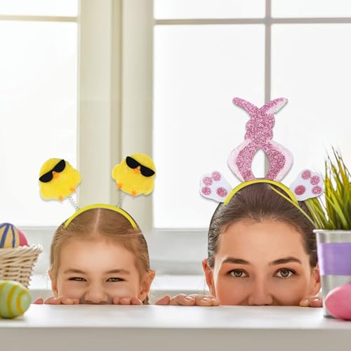 Chicken Rabbits Ears Hairband Photo Props Easters Hair Hoop Headband Party Headpiece Fun Headbands for Music Festival - style: 2 sunglasses chicken model