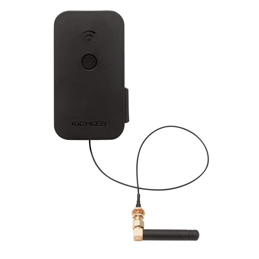 Kichler Smart Control Timer in Black, Wi-Fi Enabled Landscape Lighting Automation (2.5" W x 2.25" H x 4" L), 16085BK